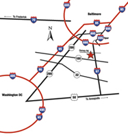 Diamond Fleet Services Map Wide Area