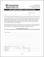 Diamond Waste Employment Application