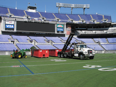 Dumpsters at Stadium